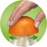 Braun CJ3000 Electric Citrus Press – 350ml Bowl with Scale, Adjustable Pulp Control, Auto Start/Stop, Dishwasher Safe – White